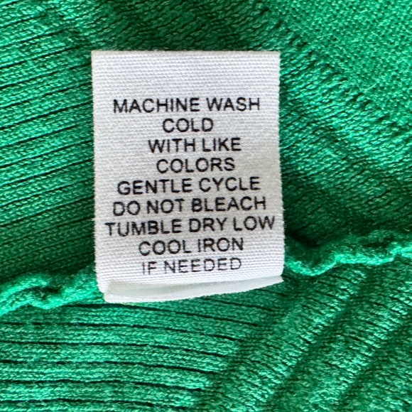 💙 89th + Madison Green Open Front Cardigan – XL – Ribbed Knit Office Basic - Picture 9 of 12